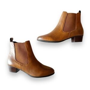 Gerry Weber Smooth Leather Ankle Boot British‎ Tan Women’s Size 41 EU Fall Boots